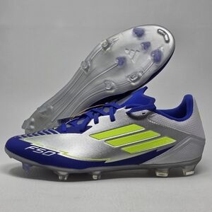 adidas F50 League Messi Firm Ground Soccer Cleats Mens Size 10 Silver Yellow New